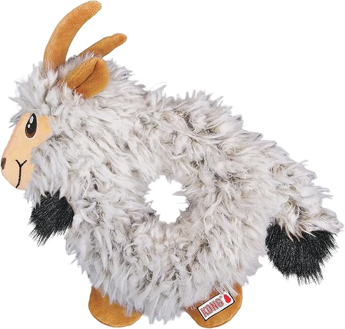 KONG Trekkers Goat Dog Toy, Small/Medium