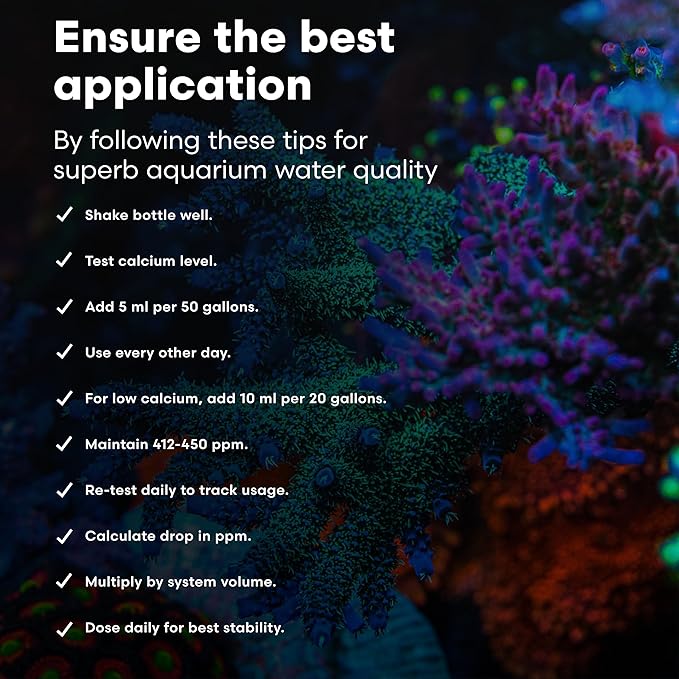 Brightwell Aquatics Calcion - Concentrated Ionic Calcium Supplement for Reef & Saltwater Aquariums Supports Coral Growth Aragonite Formation No Phosphate, 2L