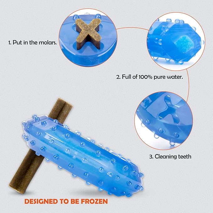 Pet Products Arctic Freeze Fetch Food Cooling Teether Upgraded Chew Toy
