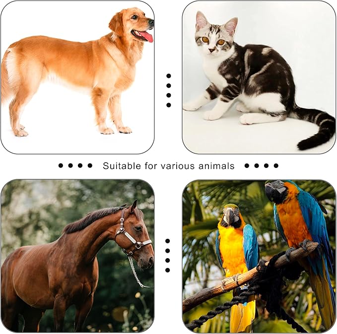 Pet Dog Trainging Clicker with Wrist Band/Clickers for Cat, Horse, Birds or Other Animals (Black + White)