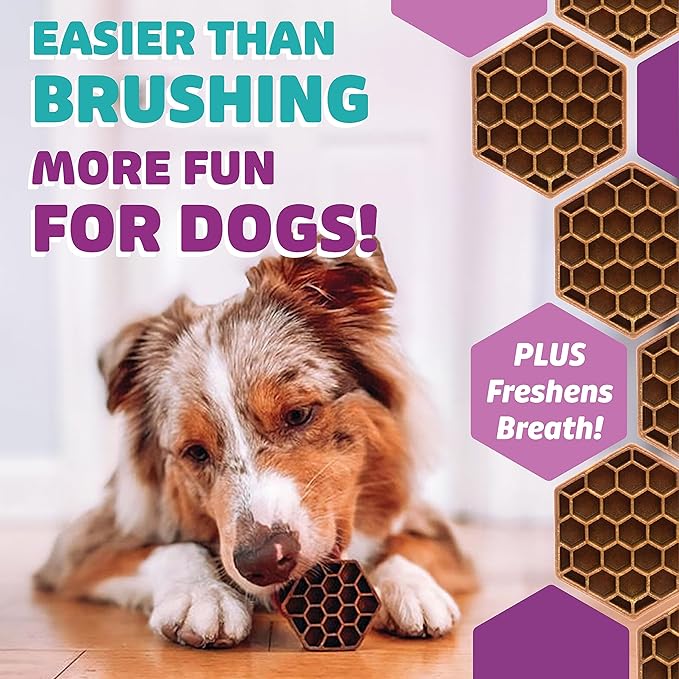 Yummy Combs Dog Dental Treats – Vet VOHC Approved – Delicious Chicken Protein – Removes Tartar with Cleaning Comb Shape – Dental Dog Treats for Medium Dogs (36oz, 45 Count)