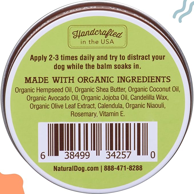Natural Dog Company Wrinkle Balm for Dogs – Dog Wrinkle Balm for Skin Folds, Facial Creases & Wrinkles, Lick-Safe Wrinkle Cream for Bulldogs, Pugs & Bully Breeds, Daily Skin Care, 4 oz Tin