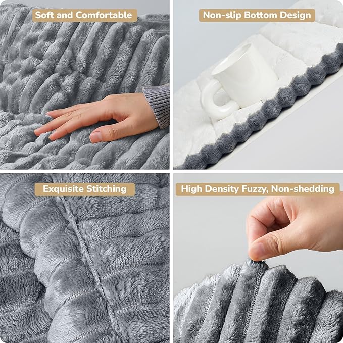 PIGLOG Couch Cover for Dogs Washable, Non-Slip Pet Couch Covers for Sofa, Durable Dog Couch Cover Protector, Fuzzy Sofa Slipcovers for Dog, Pet Friendly