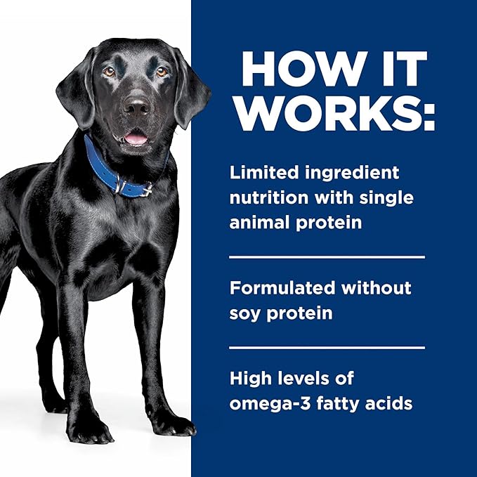 Hill's Prescription Diet d/d Food Sensitivities Wet Dog Food, Salmon, 13 oz. Cans, 12-Pack