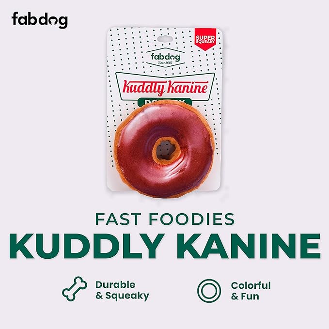 fabdog Kuddly Kanine Donut Toy Toy