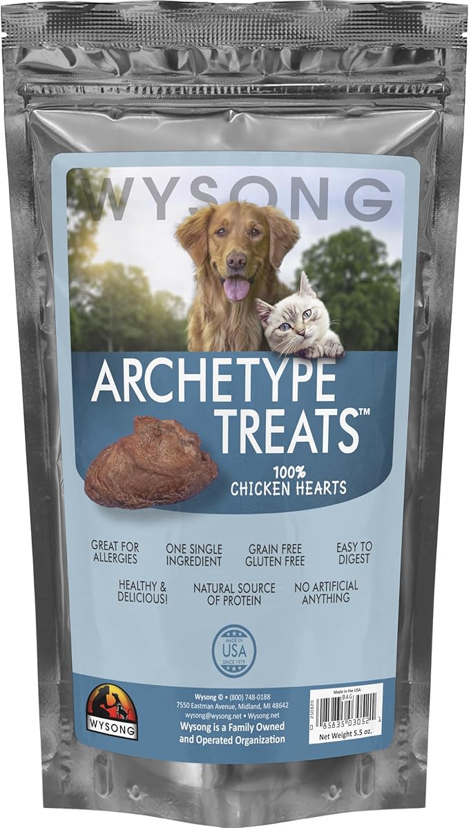Archetype Treats Chicken Hearts 5.5 oz. Bag
