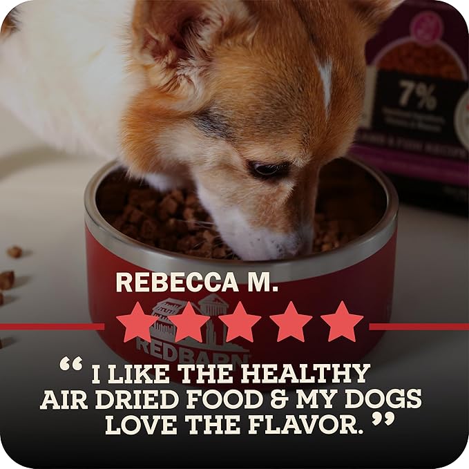 Redbarn Powerfood Air Dried Dog Food 2.5 oz Trial - 95% Beef and Beef Organs High Protein Grain-Free Premium Dog Food Made in USA with Omega 3 Salmon Oil Flaxseed