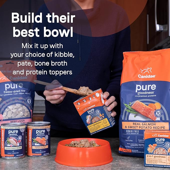 Canidae Pure Limited Ingredient Premium Wet Dog Food, Lamb, Turkey & Chicken Recipe, 13 oz. (Case of 12), Grain Free