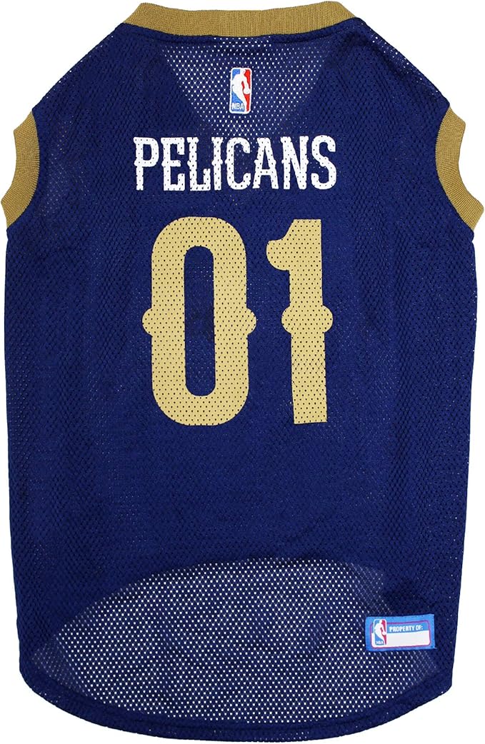 Pets First NBA NEW ORLEANS PELICANS DOG Jersey, Small - Tank Top Basketball Pet Jersey