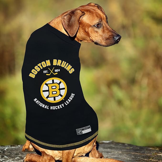 Pets First NHL Boston Bruins Tee Shirt for Dogs & Cats, Medium. - are You a Hockey Fan? Let Your Pet be an NHL Fan Too!, Medium Hockey T-Shirt