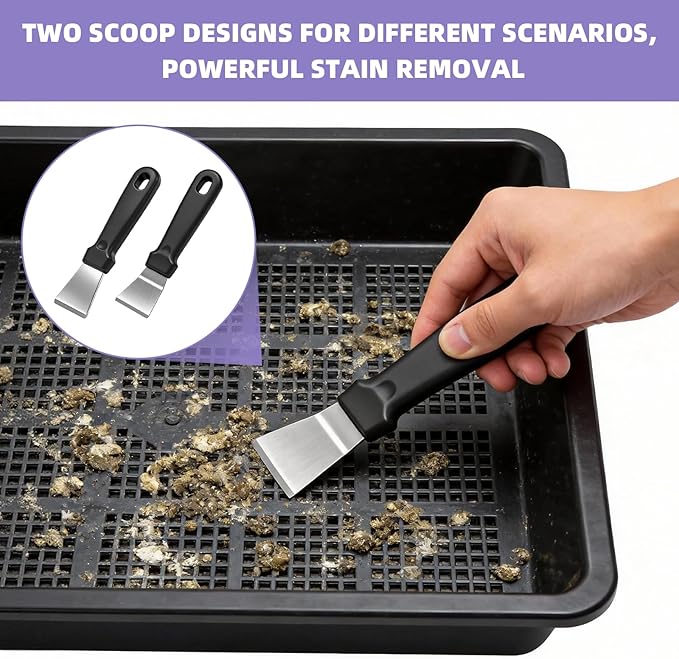 13 Pcs Bird Cage Brush Cleaner Poop Remover Bird Cage Accessories for Pet Parrot Cages and Rabbit Hamster Cages Fowl Cleaning Includes Gloves