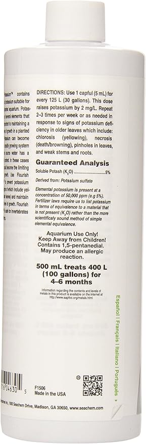 Seachem Flourish Potassium 500ml
