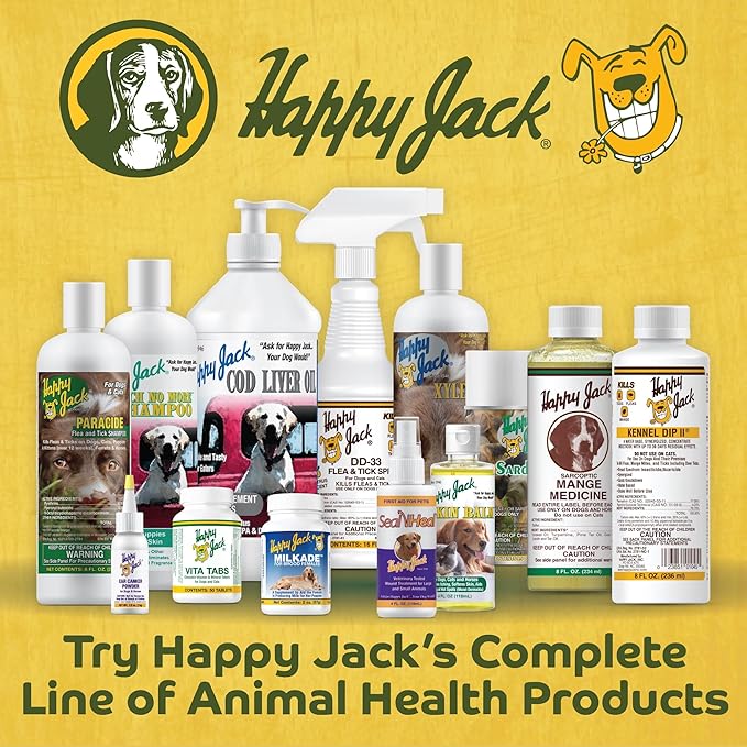 HAPPY JACK Seal 'N Heal Liquid Bandage for Dogs, Cats, Pets, Wound Care Spray (4 oz), Protects Against Minor Cuts, Burns, Waterproof Seal, Discourages Licking & Chewing, for Paws & Body, Made in USA