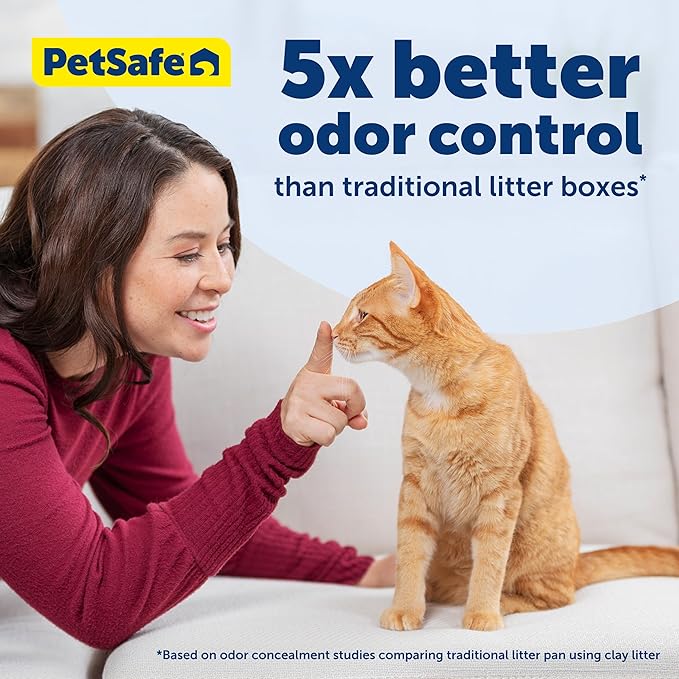 PetSafe ScoopFree Disposable Crystal Cat Litter Tray - Easy Cleaning Box - Refill Tray for Automatic Litter Box - Fresh Scent - 4.3 lb Bags - 6 Pack