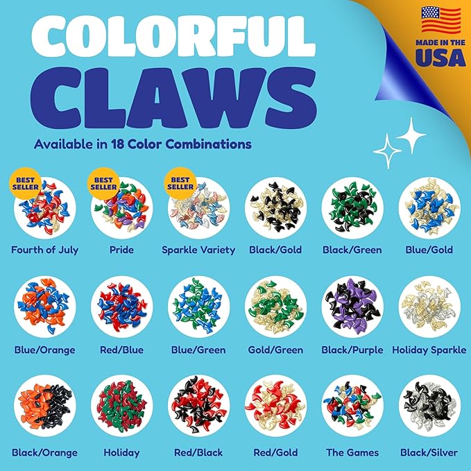 Soft Claws Cat Nail Caps for Medium Cats – (40 Caps, Blue & Red) - Made in USA - Veterinarian-Developed | Protects Furniture & Skin - Easy to Apply, Long-Lasting Anti-Scratch Soft Cat Claw Covers