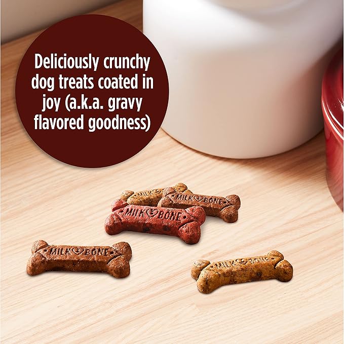 Milk-Bone GravyBones Dog Biscuits, Small Dog Treats, 7 lb.