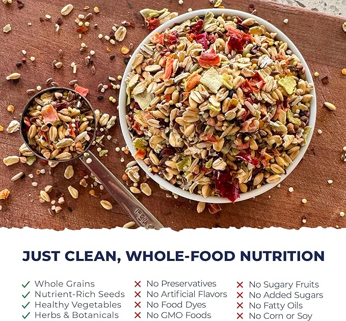 Wild Wellness Organic Parakeet Food, USDA Certified, Non-GMO, for Parakeets and Budgies, 1 lb