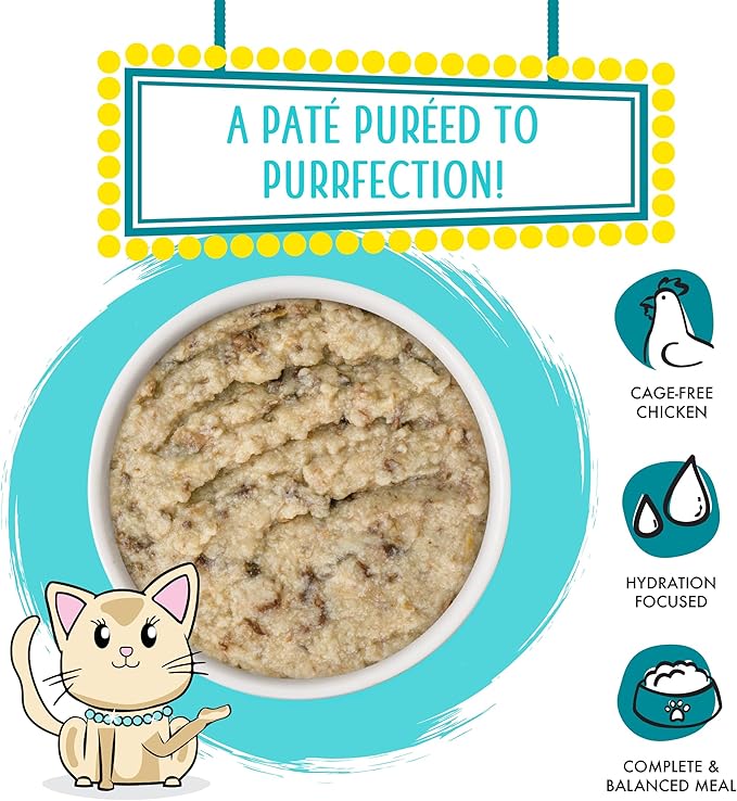 Weruva Wet Cat Food, Family Food with Chicken and Tuna Pate, 5.5oz Slide N Serve Pouch, Pack of 12