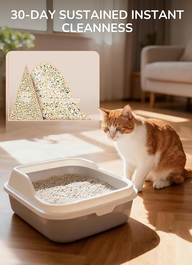 Litter Box Deodorizer, Pet Odor Eliminator, Cat Toilet Tray Smell Control Remover, Exclusive for L7 Pro / L7 Ultra / L8 Max / L8 Ultra Cat Litter Box (Pack of 3)