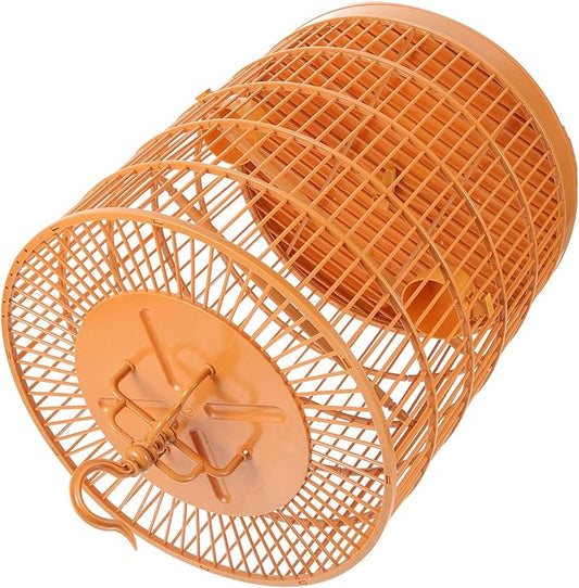 Toddmomy Plastic Bird Cage Hanging Parakeet Cage Round Top 30cm for Small Pet Birds Indoor Outdoor