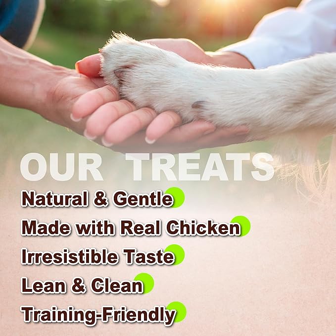 A Freschi srl Chicken Dog Treats, All Natural, Healthy & Easily Digestible, Grain-Free Puppy Chews, Low-Fat, Human Grade Training & Rewards Dog Snacks, Chicken Sticks with Sweet Potato, 24 oz Pack
