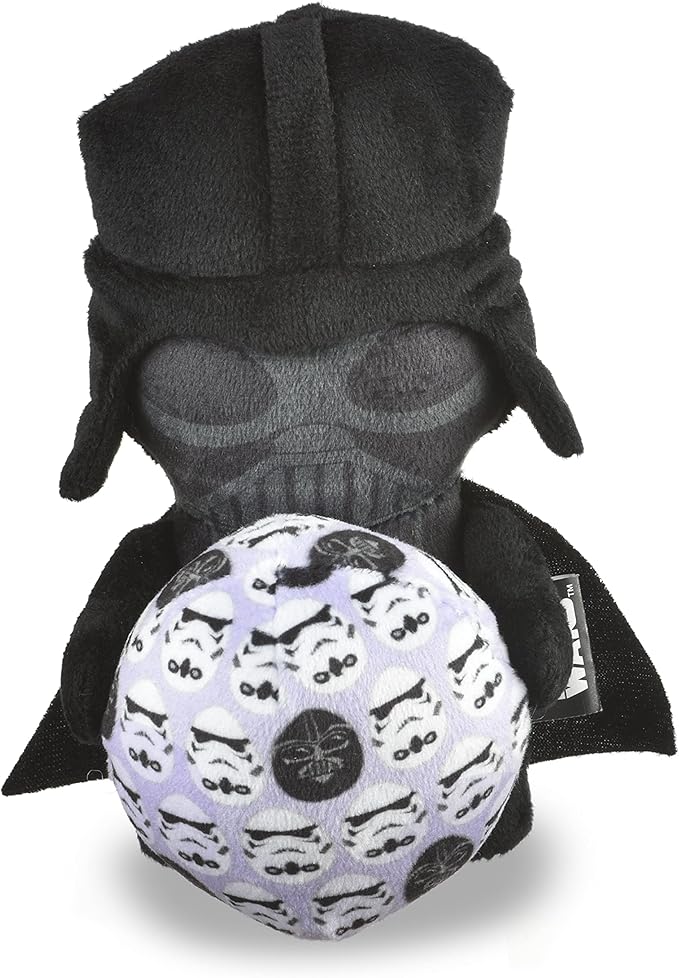 STAR WARS Easter 9" Darth Vader Empire Egg Squeaker Pet Toy | 9 Jumbo Plush Squeaker Easter Vader Pet Toy Toy for Dogs Easter Stuffed Darth Vader 9 inch