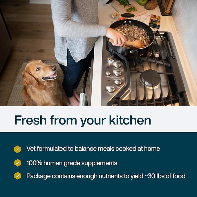 JustFoodForDogs DIY Nutrient Blend for Homemade Dog Food, Chicken & White Rice, (Pack of 2)