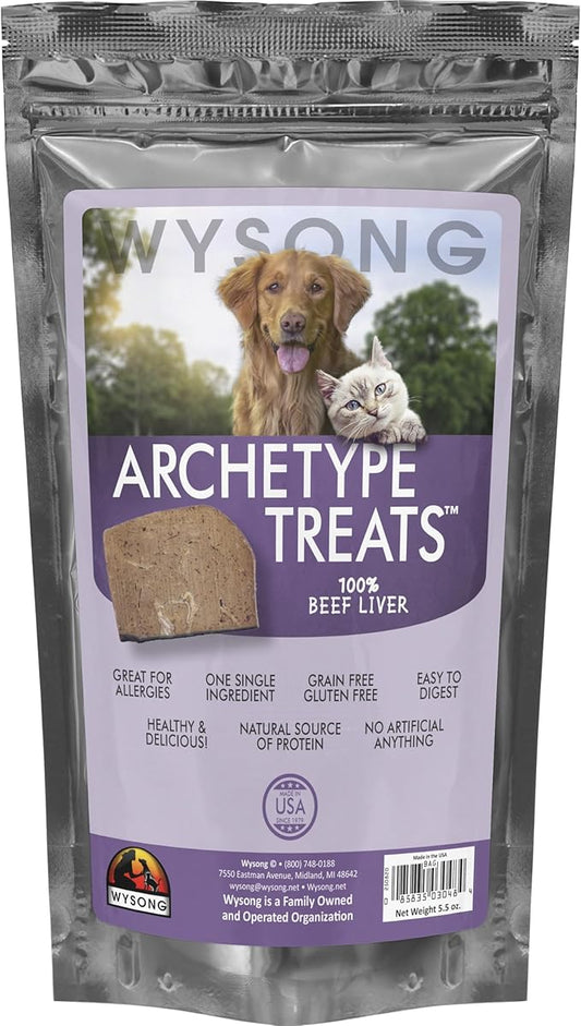 Archetype Treats Beef Liver 5.5 oz. Bag