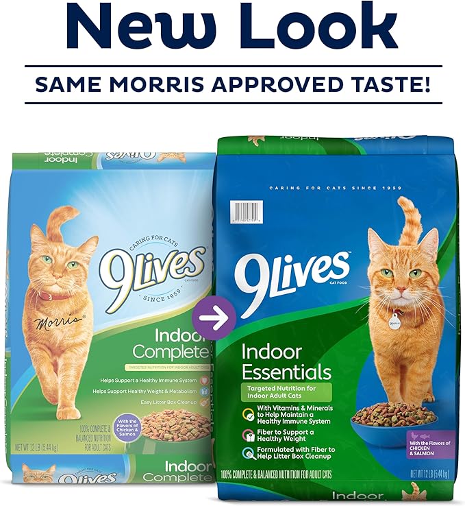 9Lives Indoor Complete Dry Cat Food, 20 lb. Bag
