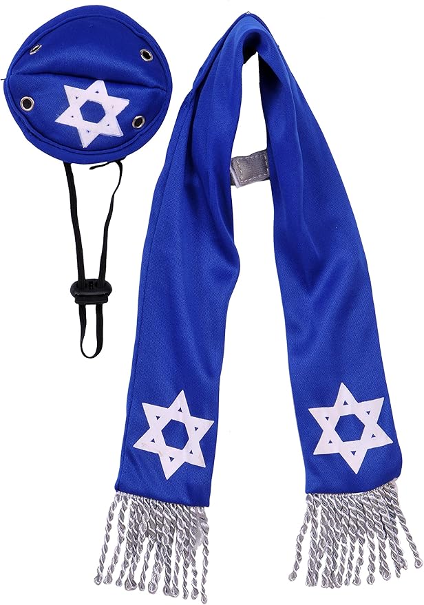 Rubies Yarmulke-Tallis Pet Set for Dogs or Cats, S/M