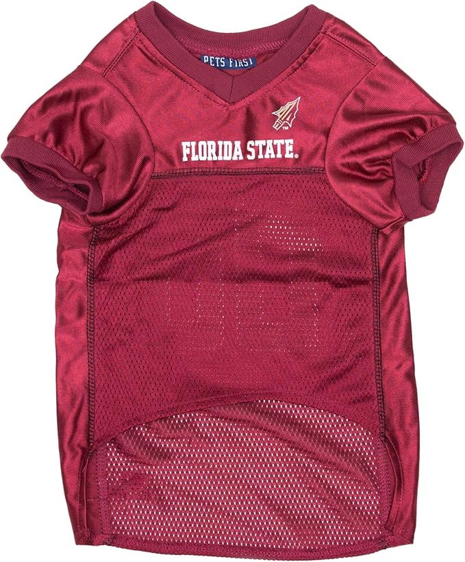 Pets First NCAA College Florida State Seminoles Mesh Jersey for DOGS & CATS, Medium. Licensed Dog Jersey with your Favorite Football/Basketball College Team
