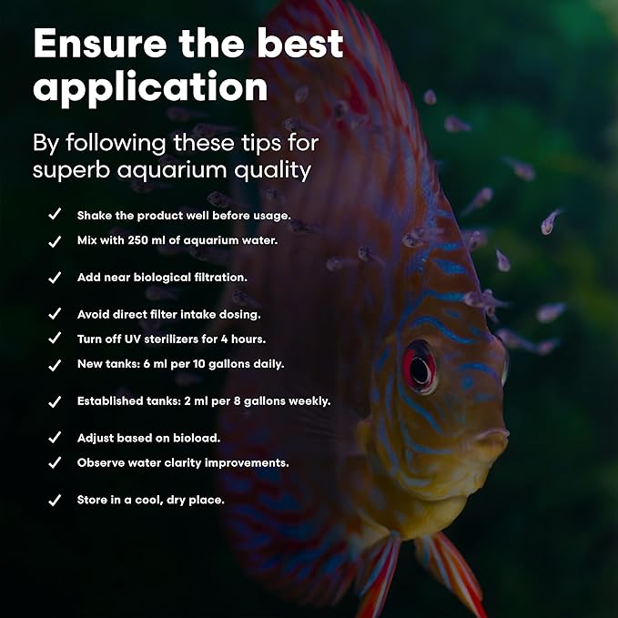 Brightwell Aquatics FlorinBacter7 Freshwater Aquarium Conditioner | Supports Biological Filtration | Removes Ammonia, Nitrite & Nitrate | Improves Water Clarity, 4L
