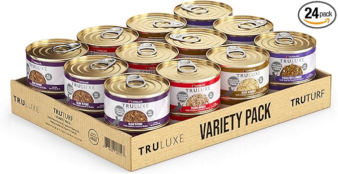 Weruva Truluxe Cat Food, Variety Pack, Truturf, Wet Cat Food, 3oz Cans, Pack of 24