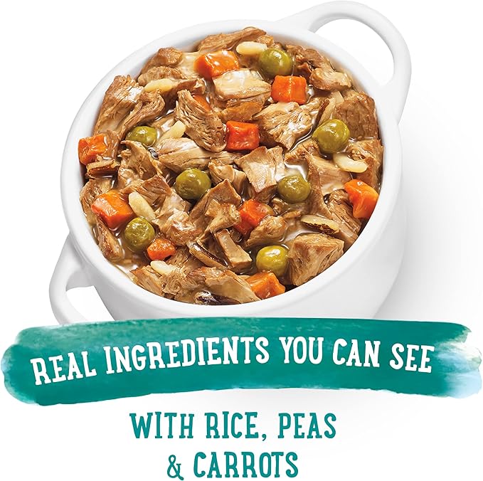Beneful Purina Dog_Food Fresh, High Protein Wet_Dog Food, Dog Food_Gravy, Lamb Stew with Vegetables - 10 oz. Tubs, 8 Count (Pack of 2)