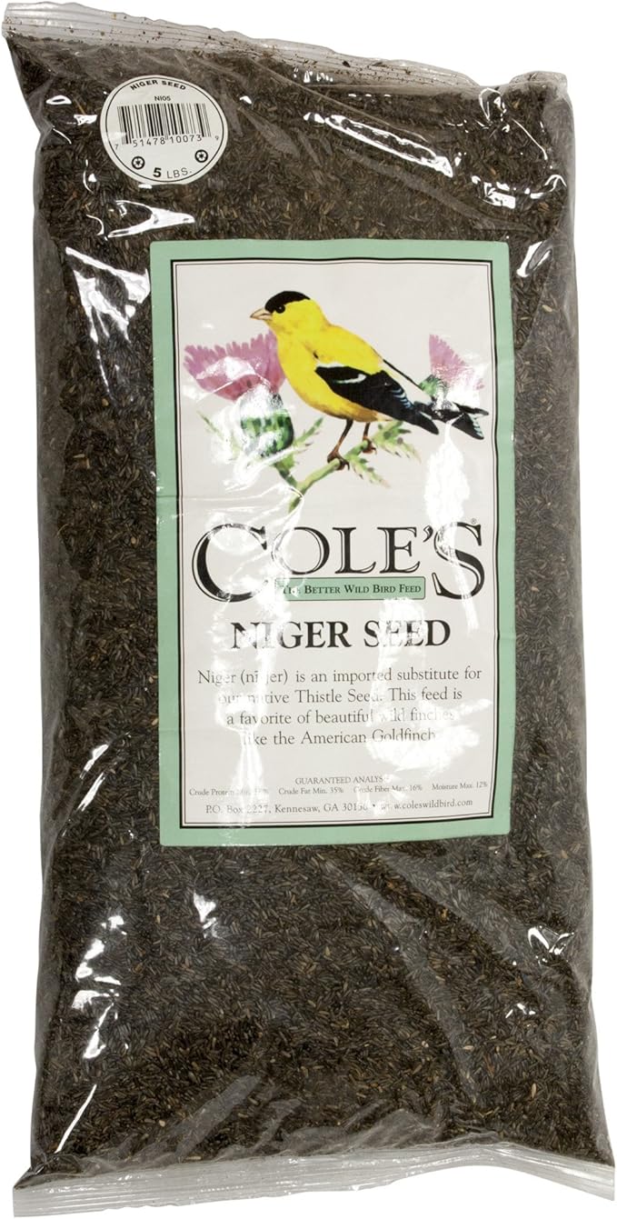 Cole's Finch Wild Bird Food Niger Seed 5 lb.