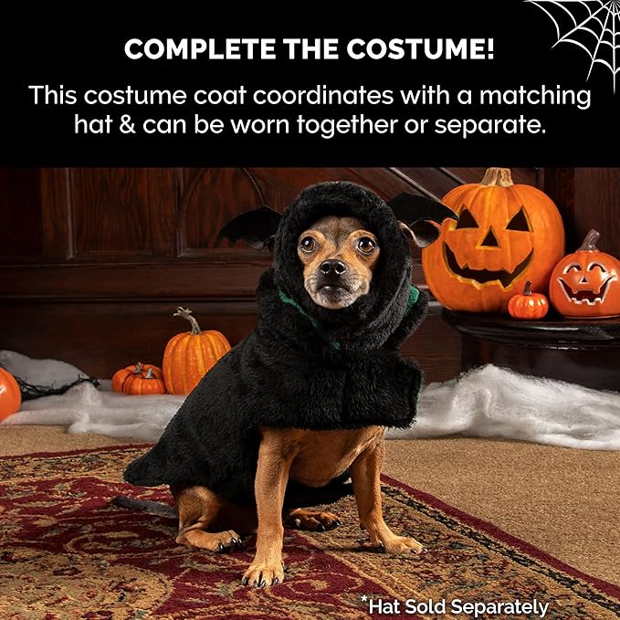 Furhaven Reversible Medium Dog Coat, Washable & Insulating w/ Leash Access - Faux Fur & Quilted Fleece Flex-Fit Jacket - Black/Green, Medium