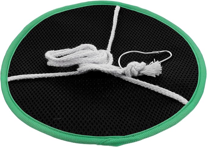 Reptile Hanging Hammock Pet Bed with Mesh Cotton Material, Small Green Swing for Hamsters, Lizards, Bearded Dragons, Squirrels, and Birds Cage Accessories