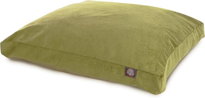 Majestic Pet Villa Rectangle Dog Bed Washable – Non Slip Comfy Pet Bed – Crate Bed with Removable Washable Cover – Kennel Bed for Sleeping, Polyester Fiber, Large, Apple
