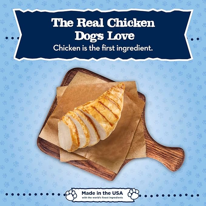 Blue Buffalo Baby Blue Natural Dry Food for Puppies, Healthy Growth Formula with DHA, Savory Chicken Recipe, 4-lb Bag