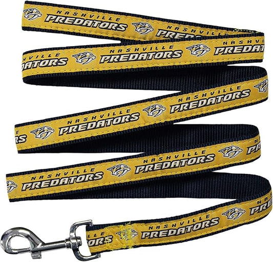 Pets First NHL Nashville Predators Leash for Dogs & Cats, Medium. - Walk Cute & Stylish! The Ultimate Hockey Fan Leash!, 4 ft Long x 0.62 in Width, PRD-3031-MD