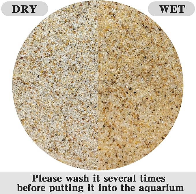 FANTIAN 20 lbs Aquarium Silica Sand. 0.4-0.8 mm Mini Gravel Substrate for Fish Tank, Plants Potted, Fire Pits, Candle, Vase Filler and Crafts