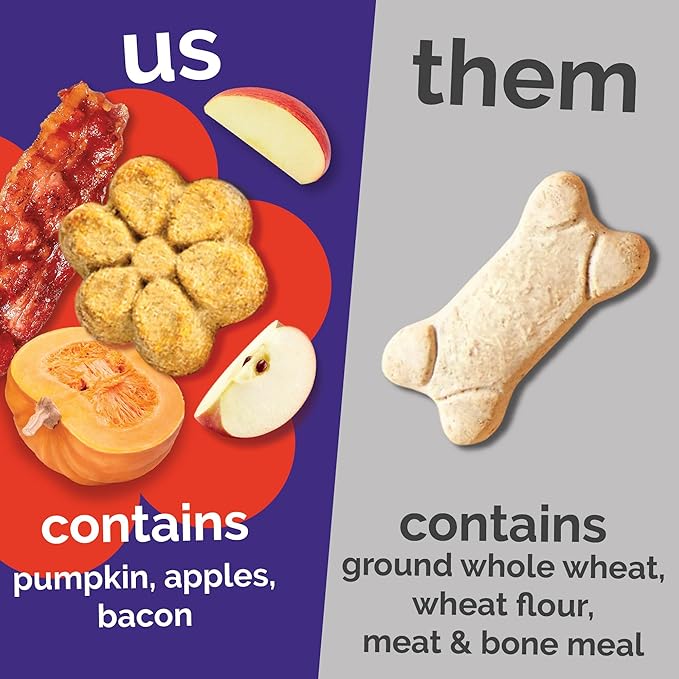 Fruitables Pumpkin Dog Treats, 7oz, Crunch Variety Pack of 6