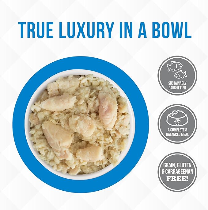 Weruva Truluxe Cat Food, Meow Me A River with Basa in Gravy, 3oz Can, Pack of 24
