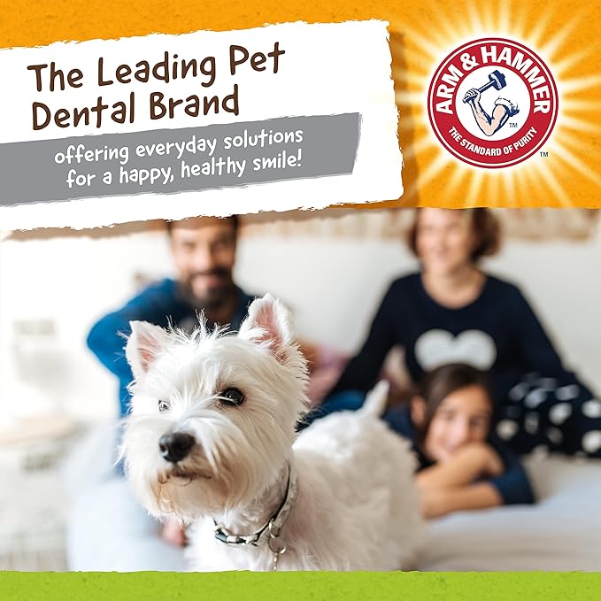 Arm & Hammer for Pets Nubbies Duality Bone Dental Dog Toy| Best Chew Toy for Moderate Chewers | Helps Reduce Plaque & Tartar | Green Apple Flavor Baking Soda (Pack of 2)