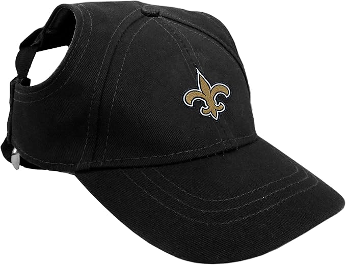 Littlearth NFL New Orleans Saints Pet Baseball Hat, Team Color, X-Large
