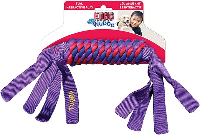 Kong Tugga Wubba - Ballistic Nylon Tough Toy for Tugging and Fetch - Small
