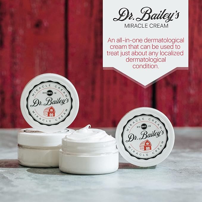 Dr. Bailey's Miracle Cream - 4 OZ Topical Ointment | Hot Spot Treatment for Dogs, Cats, Animals | Dog Skin Irritation Treatment | Animal Wound Care