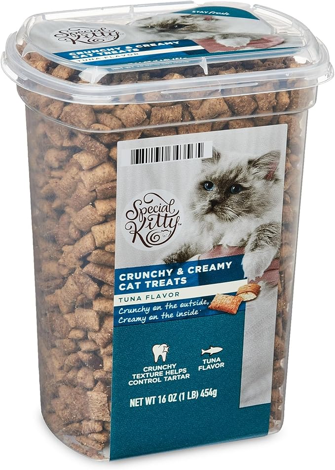 Special Kitty Crunchy & Creamy Tuna Flavor Cat Treats, 16 oz