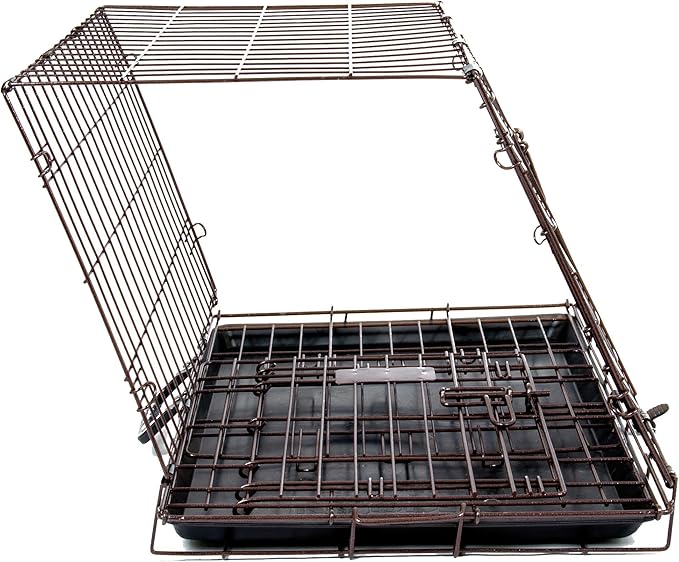 Precision Pet Products Two Door Great Crate Wire Dog Crate, 42 Inch, For Pets 70-90 lbs, With 5-Point Locking System