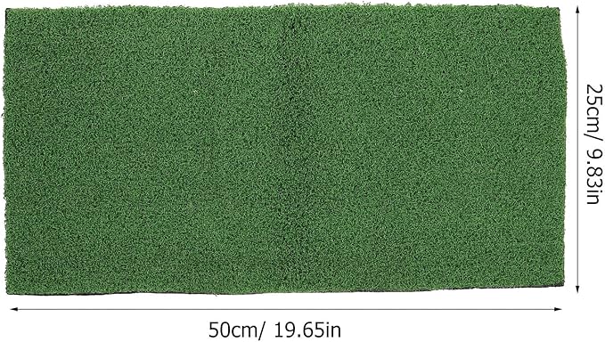 FAVOMOTO Artificial Grass Turf, Pet Turtle Aquarium Basking Platform Accessories Grass Lawn Reptile Ramp Terrace for Fish Tank Tortoise Resting Mat Garden Decoration